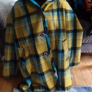 UNBRANDED FLEECE LINED WOOL COAT